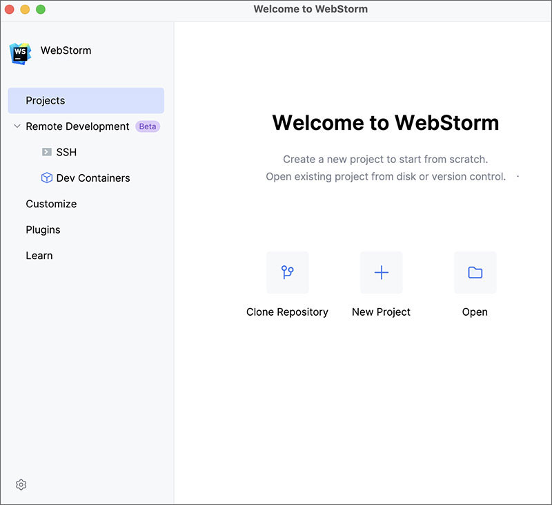 jetbrains webstorm 2026苹果电脑版