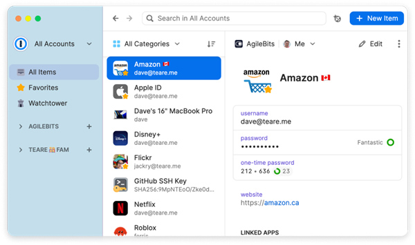 1Password mac版