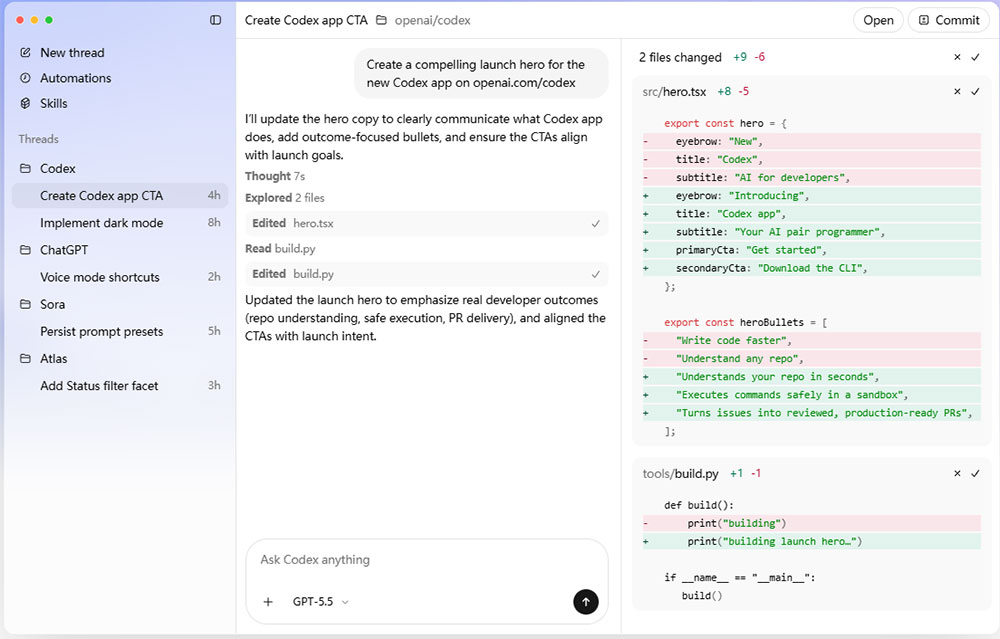 OpenAI Codex桌面版 for mac