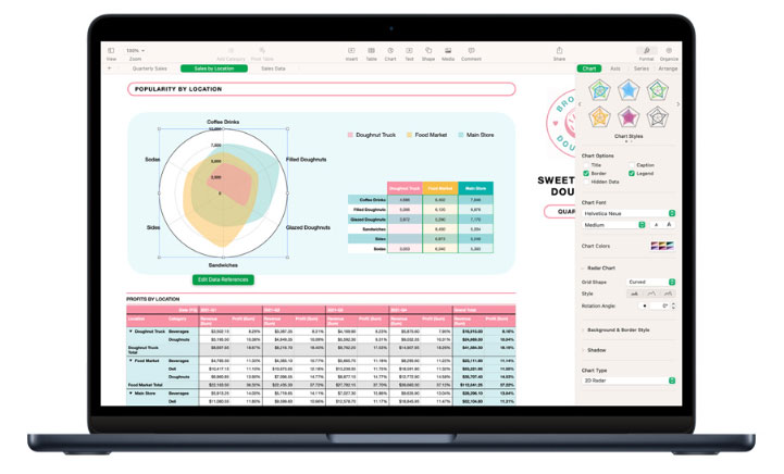 mac表格软件numbers表格