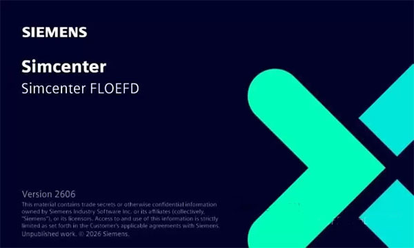 计算流体动力学(cfd)仿真软件Siemens Simcenter FloEFD 2606
