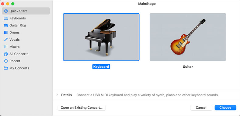 苹果现场音乐演出软件mainstage creator studio