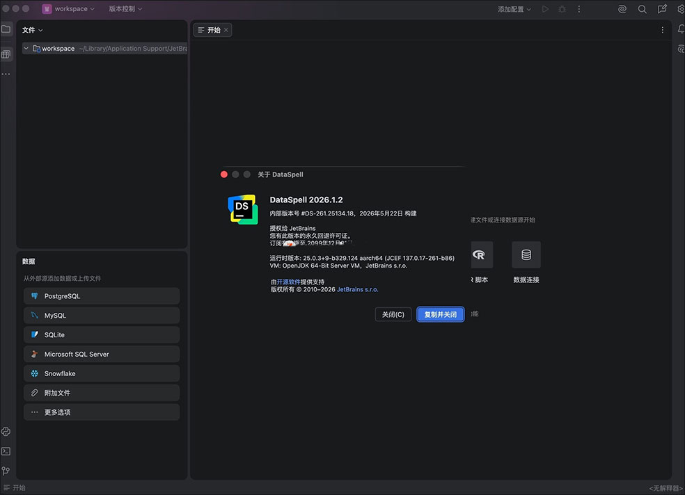 DataSpell mac中文版