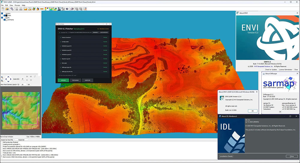 遥感图像处理软件nv5 geospatial envi 6.3