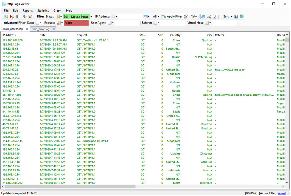 网站日志分析软件http logs viewer