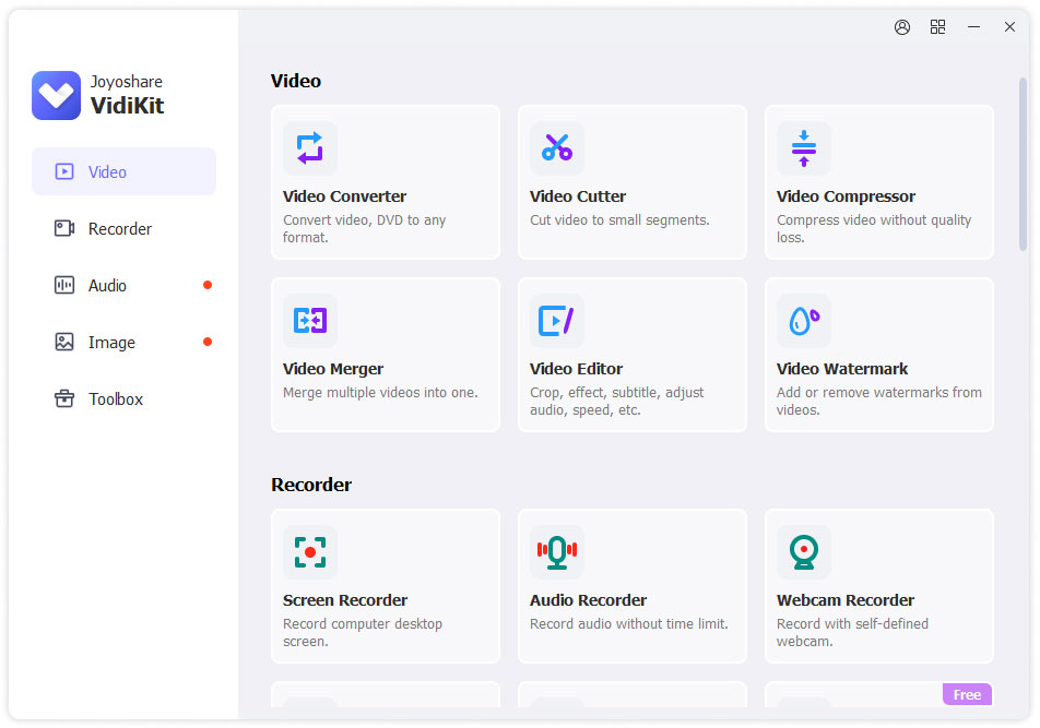  joyoshare vidikit(一体化多媒体处理软件)