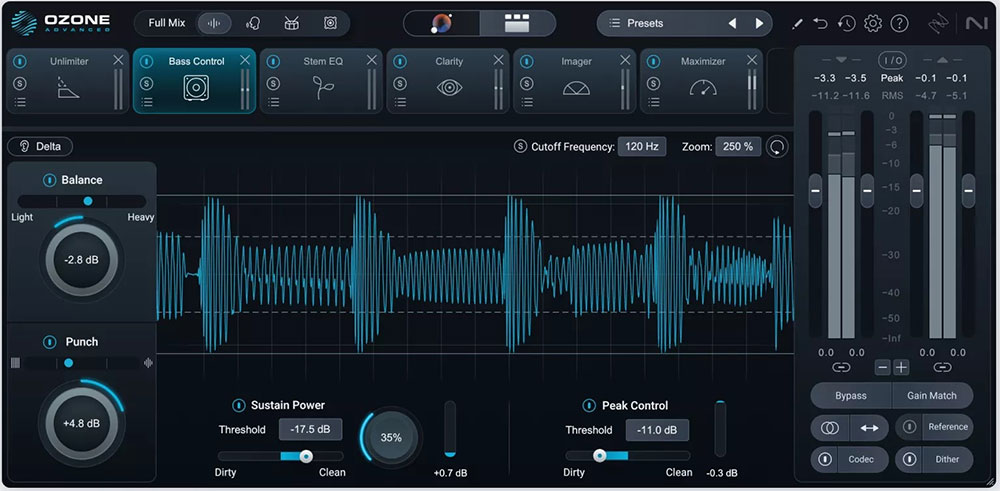 母带处理软件izotope ozone 12 Advanced