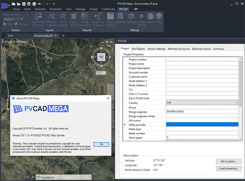 光伏电站CAD设计软件PVCAD Mega plug-in